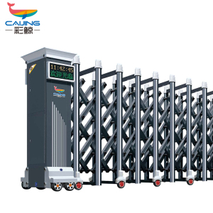 CL-SSM1332电动伸缩门铝合金电动推拉大门工厂学校门口大门自营商业办公大门酒店家具电动门