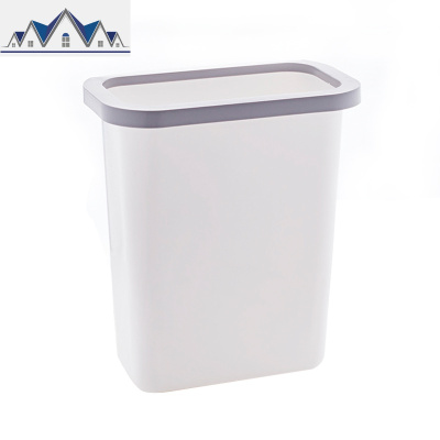 创意壁挂式垃圾桶家用无盖橱柜杂物壁挂篮可挂式塑料防滑收纳桶 三维工匠