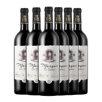 迪布瓦侯爵 干红葡萄酒750ml*6瓶 法国原瓶原装进口箱装红酒 13%vol