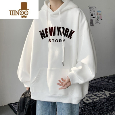 YANXU美式连帽卫衣男2022新款ins潮牌宽松学生百搭oversize外套