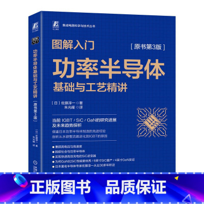 [正版]图解入门 功率半导体基础与工艺精讲 原书第3版 佐藤淳一 半导体器件 晶体管构造 硅片 碳化硅晶圆 氮化镓 智