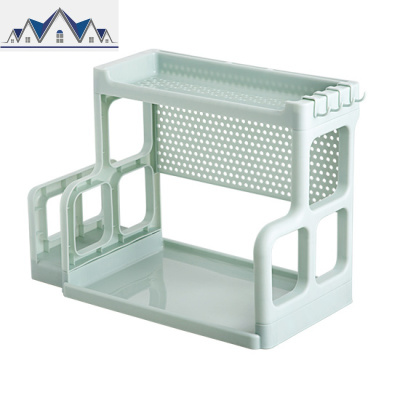 双层置物架厨房调味瓶收纳架塑料厨具挂架调料架砧板架刀架 三维工匠