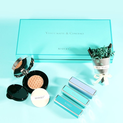 创意生日礼物女生送女朋友男生闺蜜特别走心高级感实用情侣小玩意创意结婚求婚浪漫异地恋有意义高档口红礼盒七夕520情人节礼物曼诗丽蒂芙尼蓝口红礼盒