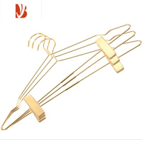 三维工匠北欧ins裤架裤夹 家用服装店用金色衣架伸缩多衣架子裙夹