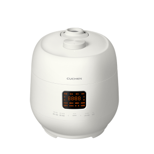 酷晨CUCHEN 3L韩式压力煲触摸控制白色合金内胆自动清洗冷冻饭
