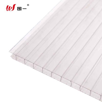 围一 透明阳光板 双层 10mm厚 平方米