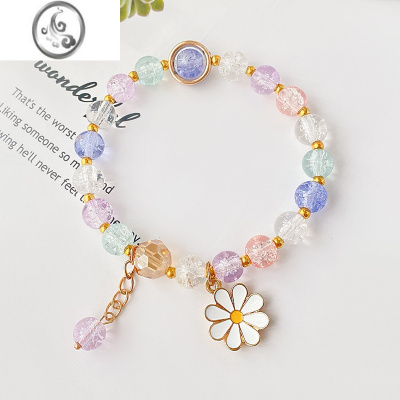 JiMi花朵手链小众设计高级感女生冷淡风闺蜜情侣手饰学生盘玩手串盘串