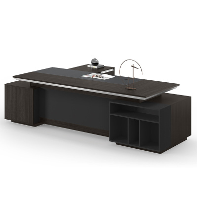 臻远 ZY-B-2871办公桌老板桌主管经理桌板式大班台 2.8米副柜右侧