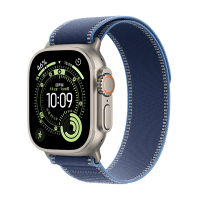 MEWV4CH/B Apple Watch Ultra3 蜂窝 49毫米原色钛金属表壳 蓝配亮蓝色野径回环式表带-M/L