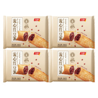 千味央厨红豆派金黄酥皮焦脆口感软糯香甜薄厚均匀330g*4袋(包装随机)