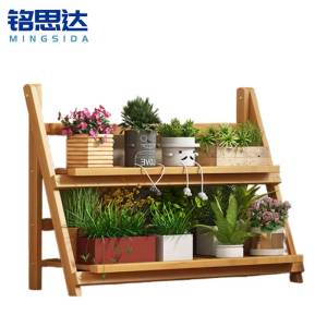 铭思达折叠花架两层62cm个