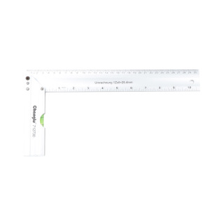 长鹿 铝合金带水泡角尺 300mm