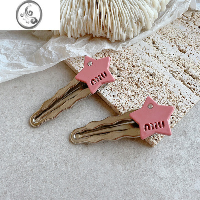 JiMiy2k星星发夹高级感辣妹发卡ins甜妹夹子时尚简约高级五角星鸭嘴夹