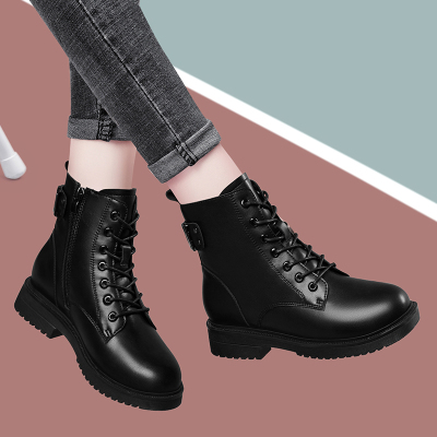 盾狐马丁靴女英伦风短靴新款女鞋百搭瘦瘦靴子女单靴68188利德尚品68189