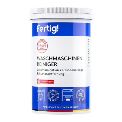 fertig菲尼西洗衣机槽清洗剂强力除垢除菌波轮滚筒专用清洁剂小白罐2瓶