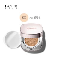 海蓝之谜(LA MER)鎏光焕变气垫 底妆防晒3号 轻盈精华粉底液12g+12g 带替换芯粉扑 暖瓷色03