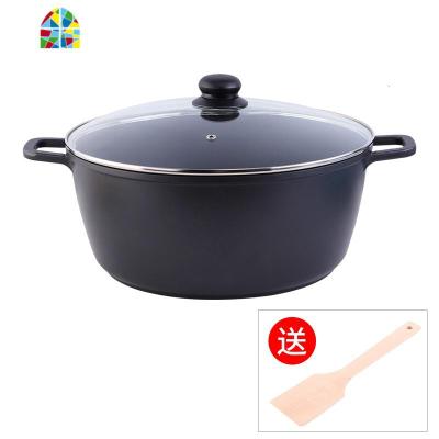 专用熬阿胶糕锅复底商用不粘锅火锅汤锅炖锅电磁炉 FENGHOU 30cm(带白木铲)