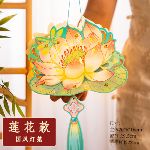 2026马年新年灯笼手工材料儿童手提发光花灯卡通过年元宵灯笼3750