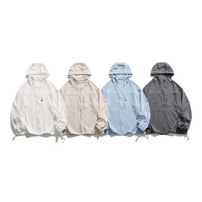 男装轻薄防晒衣UPF50+男士户外情侣休闲宽松皮肤衣防晒服连帽外套