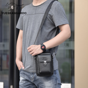 麦克袋鼠手机包男斜挎包小背包男包夏韩版潮流都市简约