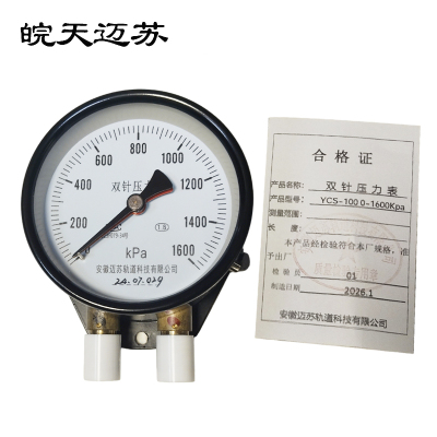 皖天迈苏YCS-100双针压力表0-1600Kpa