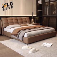 金菲罗格 意式轻奢真皮床现代简约主卧高端大气1.5m*2.0m床