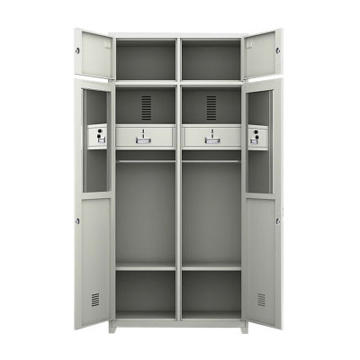 格具(GEJU) 钢制营具内务柜铁皮更衣柜班排柜加厚双人款