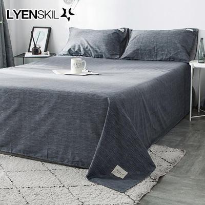 家柏饰(CORATED)全棉床单单件日式全棉素色学生宿舍四季1.2m单人被单1.5/1.8米床