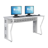 鑫星奈 XXN3111623 钢架电脑桌培训桌机房电脑桌学习桌课桌 双人位N款