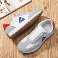 秋季新款运动轻便男平底休闲鞋网面透气百搭阿甘鞋运动单鞋