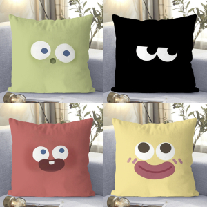 搞怪可爱表情抱枕家居可拆洗靠垫办公室午睡专用枕靠枕