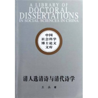 正版新书]清人选清诗与清代诗学-中国社会科学博士论文文库王兵