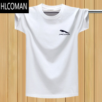 HLCOMAN男短袖T恤圆领加肥加大码打底体恤胖子纯色运动宽松篮球汗衫
