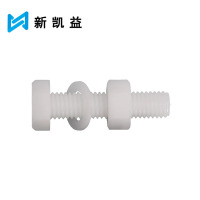 新凯益 尼龙外六角螺栓 M6*40 套