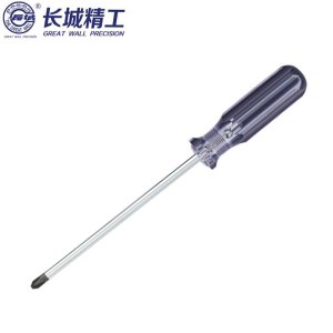 长城精工 Cr-V蓝透双色彩条柄螺丝批 十字起子改锥工具 3*50mm 270123 10把