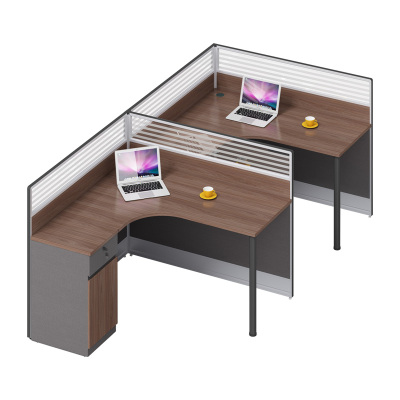 科朔 办公桌职员桌 员工桌 板式屏风办公桌 两人位 KS-06L3002L&R