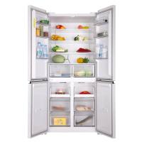 上菱BQE510PWFL岩白十字对开门冰箱节能大容量510升变频电脑控温