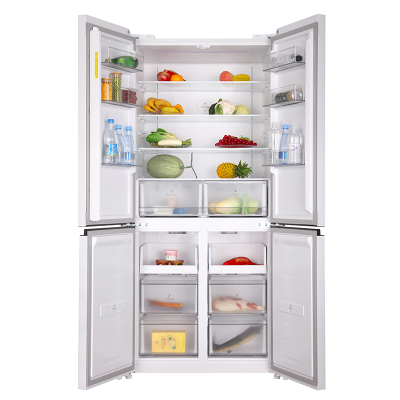 上菱BQE510PWFL岩白十字对开门冰箱节能大容量510升变频电脑控温