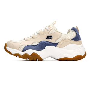 斯凯奇男鞋厚底增高复古老爹鞋熊猫鞋休闲鞋237151-TAN 棕褐色