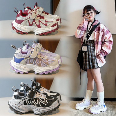 女童运动鞋男童新款秋季儿童鞋轻便小女孩网面透气学生跑步鞋_209