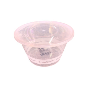 堡霓伐 一次性餐盒圆形 1000ml/300套 箱