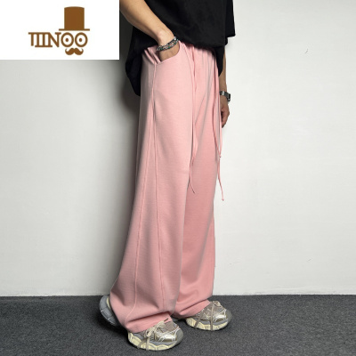 YANXU卫裤男士夏季垂感香蕉裤休闲灯笼阔腿运动拖地裤宽松美式潮流直筒