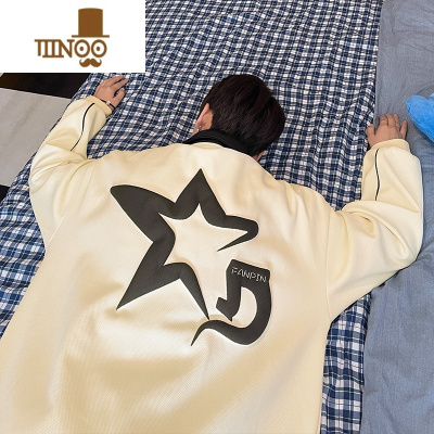 YANXU感半拉链卫衣男外套潮牌2023新款痞帅上衣早秋美式高街