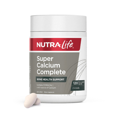 Nutra-Life 纽乐 多维复合牛骨钙全效全方位钙柠檬酸钙 120片 1瓶装 含维生素D3+K2 新西兰进口