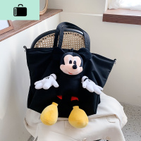 可爱卡通大包包女2020春夏新款百搭少女斜挎包休闲时尚玩偶单肩包NEW LAKE 黑色