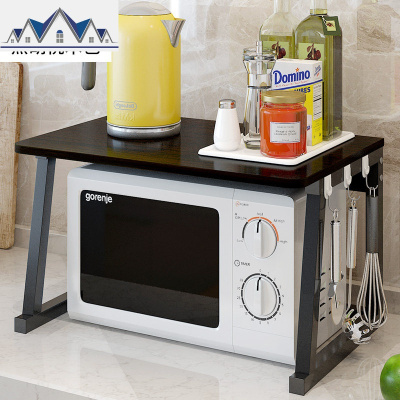 微波炉架子置物架 2层厨房用品调味料收纳架台面电饭锅双层烤箱架 三维工匠