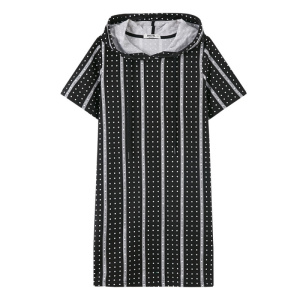 [1件3折价:49.5]美特斯邦威连衣裙女夏装学生休闲印花针织连衣裙