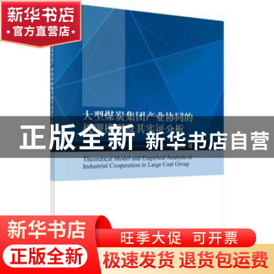 正版 大型煤炭集团产业协同的机理模型及其实证分析 孙喜民著 科