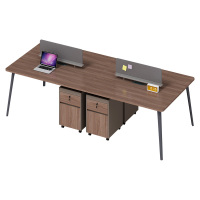 科朔 办公桌职员桌 员工桌 板式屏风桌 四人位KS-12B2407