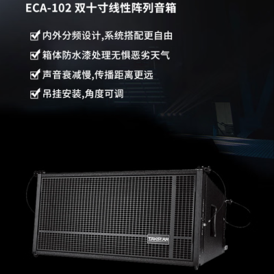 得胜ECA-102 双十寸线性阵列音箱 防水防潮抗腐蚀 穿透力强
